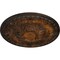 Ekena Millwork Tristan Ceiling Medallion (Fits Canopies up to 6 1/4"), Hand-Painted Rust, 32 3/8"OD x 3 1/2"P CM32TNRUS - alternate 3